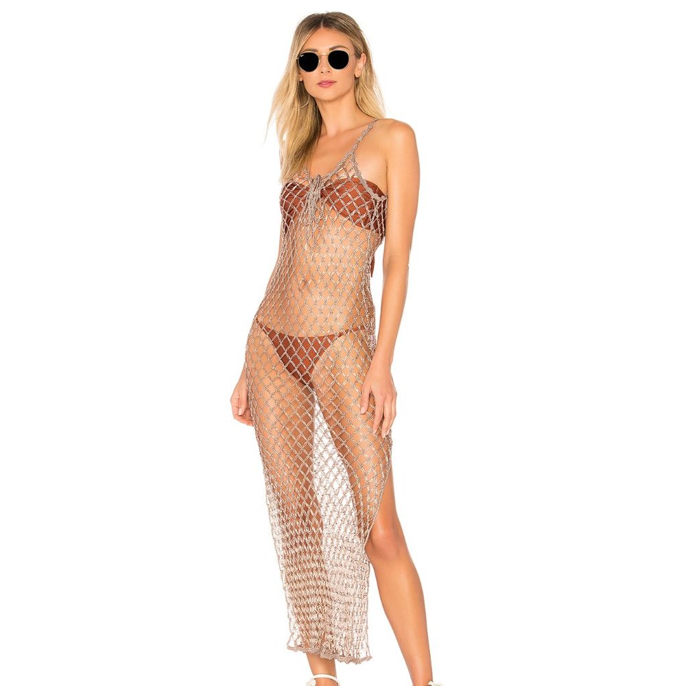 NEW Lovers + Friends Stay Dress Camel Pink Sm B75